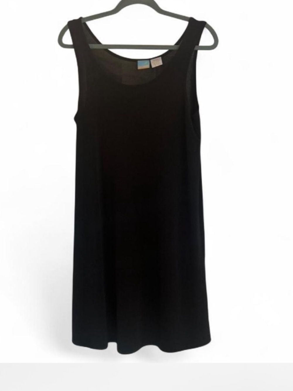 Classic Black Sleeveless Shift Dress